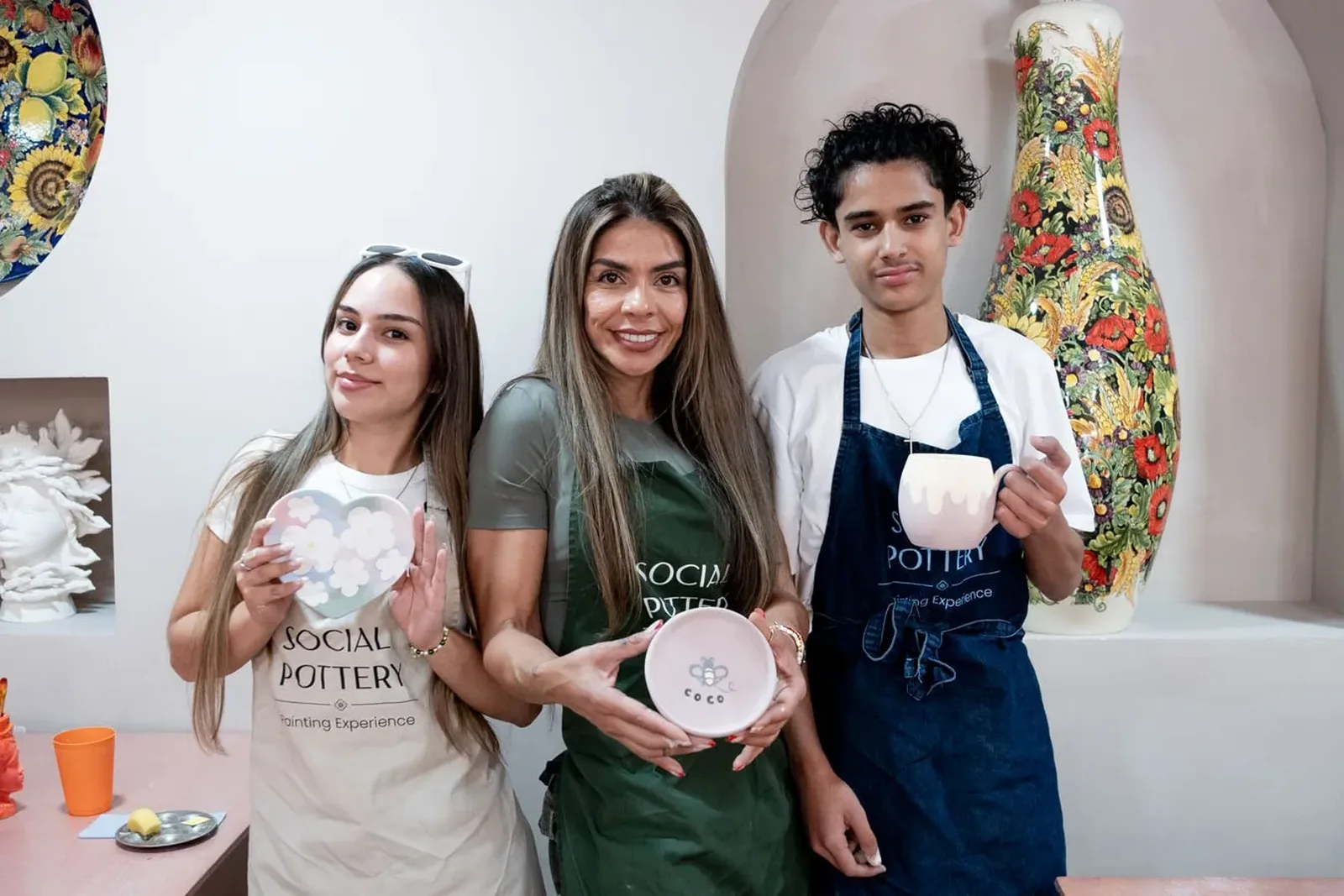 A Sip & Paint evening at Social Pottery Studio 136, Kentish Town