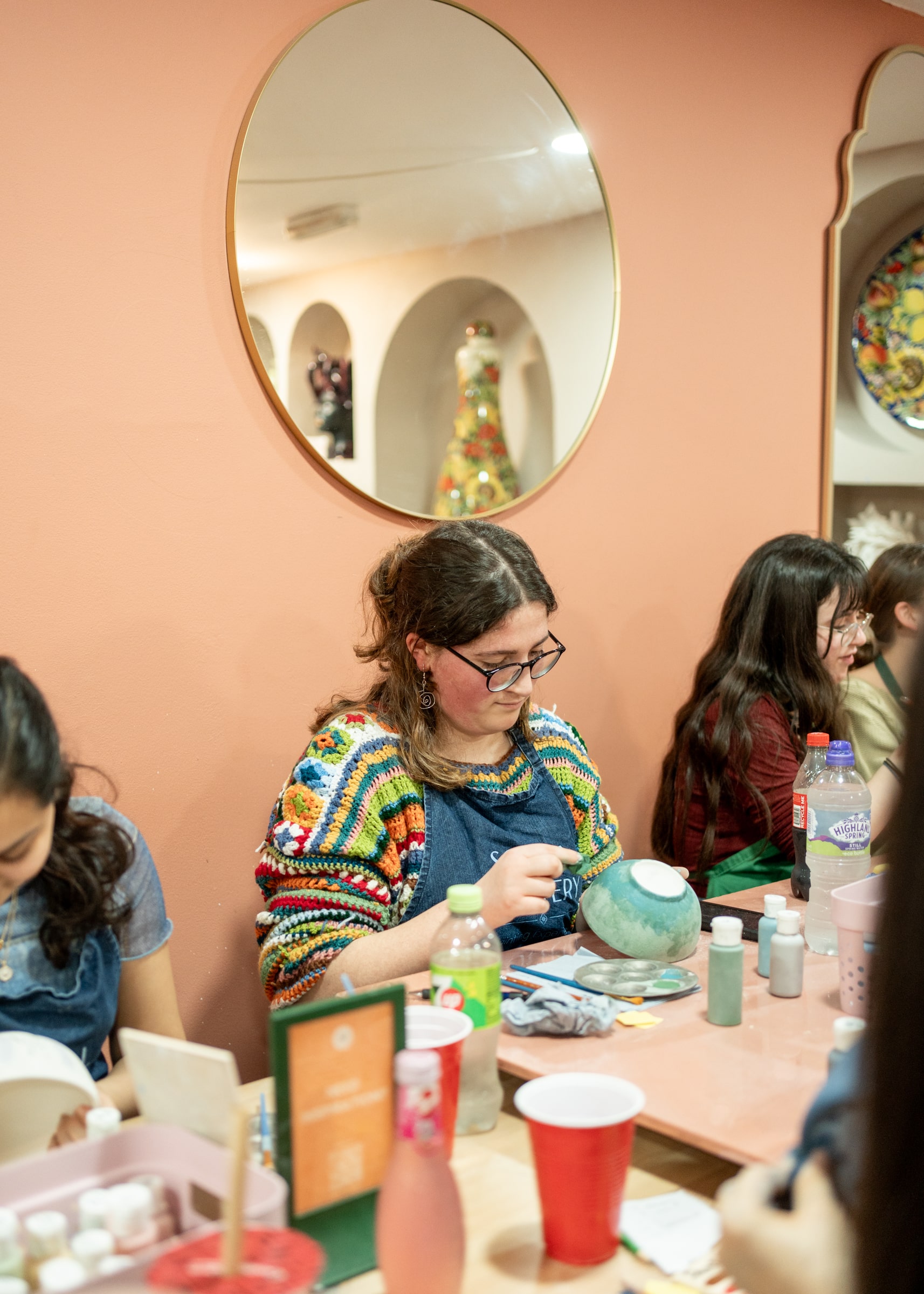 Pottery Decorating Session at Social Pottery Studio 221, Camden Town