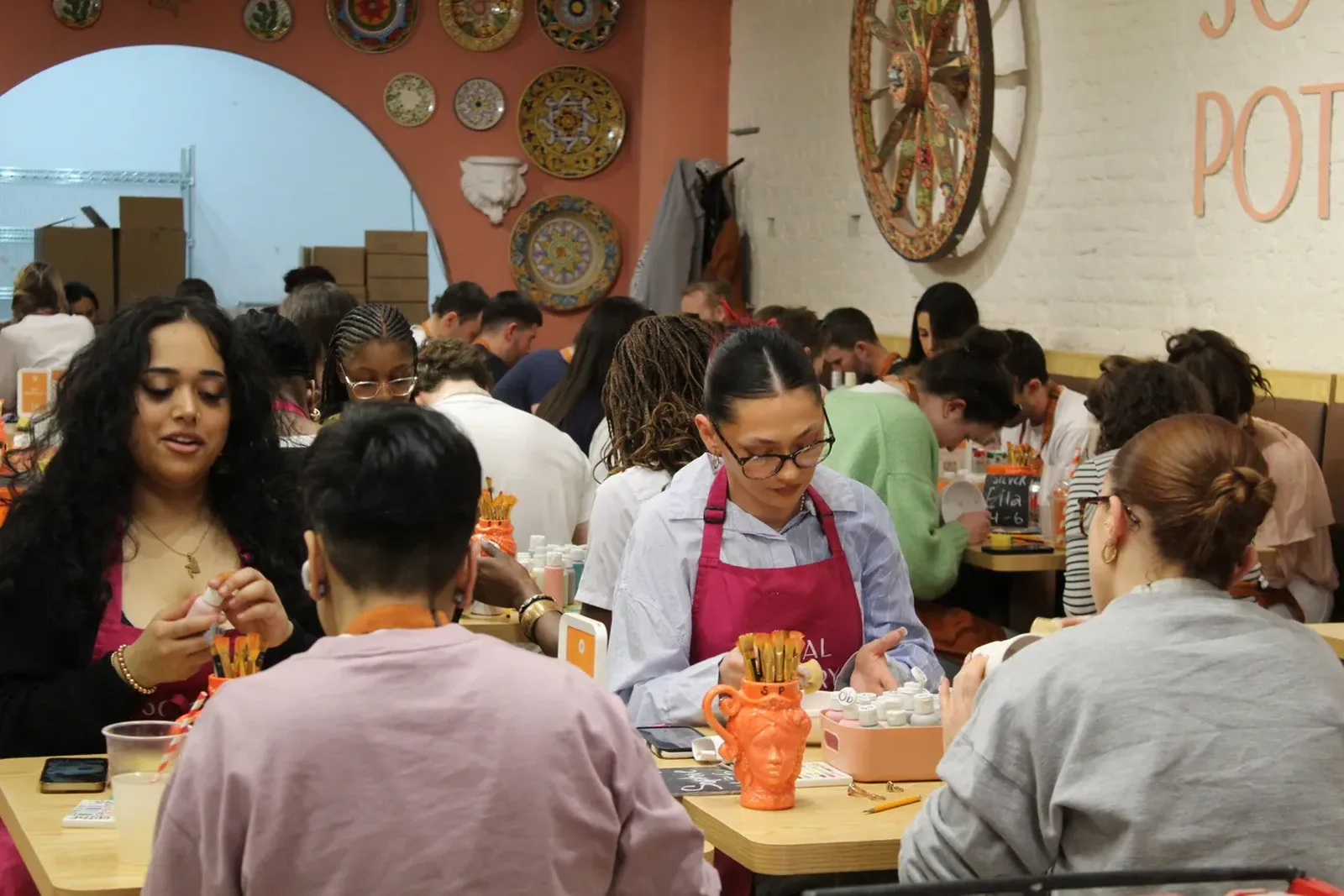Late Night Sip & Paint at Social Pottery Studio 136, Kentish Town
