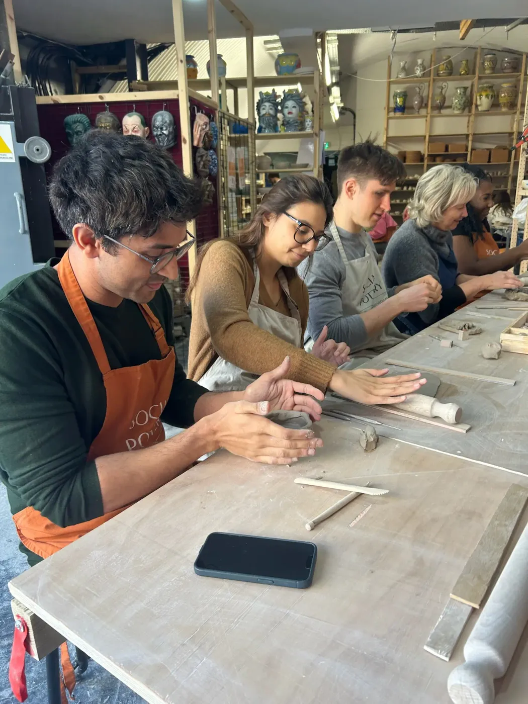 Hand-Build & Decorate Ceramics Workshop at Social Pottery Studio 221, Camden Town