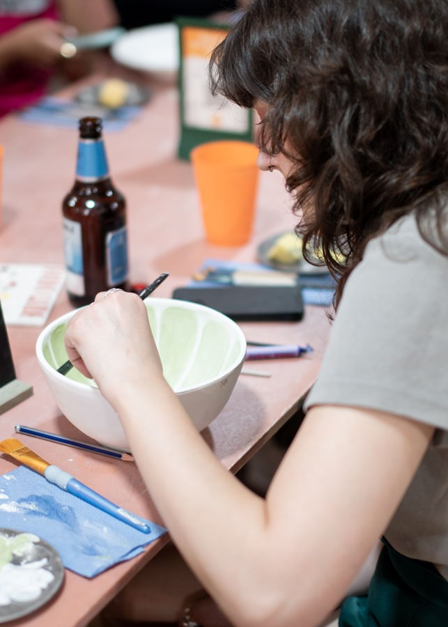 Pottery Decorating Session at Social Pottery Studio 221, Camden Town